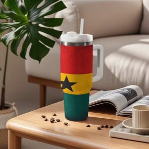 Ghana Flag 40oz Insulated Stainless Steel Tumbler
