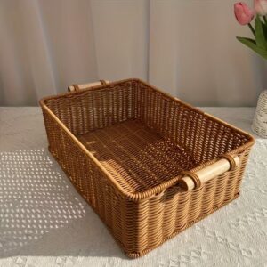 Handwoven Square Storage Basket